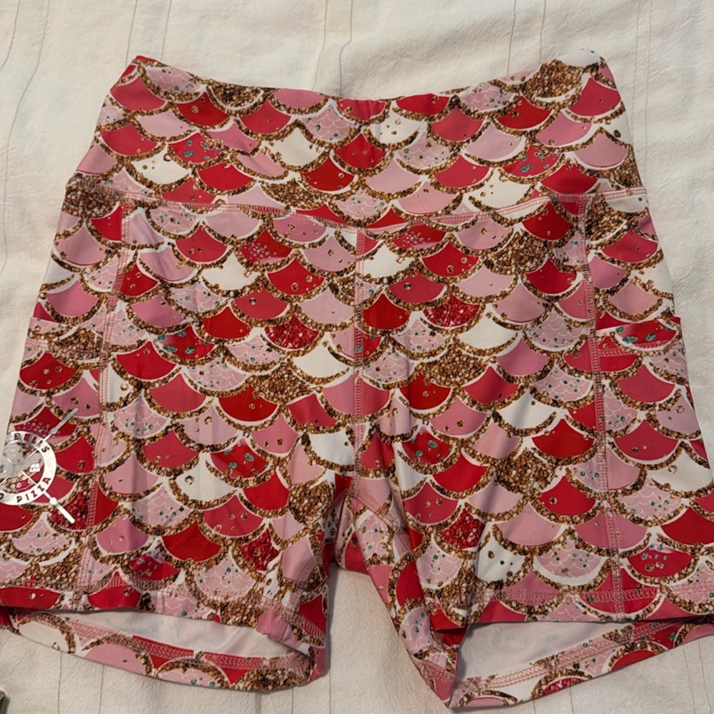 Barbells and Pizza, BBNP, size medium, mermaid print, retired